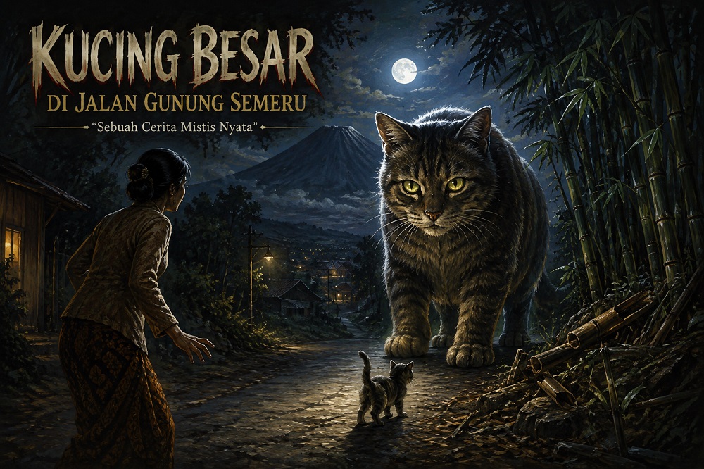 Cerita 001# KUCING BESAR DI JALAN GUNUNG SEMERU